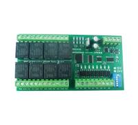 1 pz DC 12V 24V 8I8O IO scheda di espansione UART RS485 modulo relè Modbus RTU modulo 10IOA08(12V Only Board)