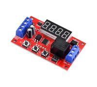 1 pz DC 5 V 12 V 24 V 10 A Modulo relè con ritardo di tempo regolabile LED Relè di temporizzazione digitale Interruttore di ritardo di trigger 0,01 S-999 minuti(DC 12V)
