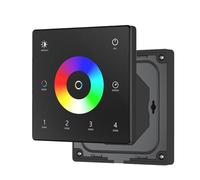 1 pz DC12V-24V CCT/RGB/RGBW/Dim Interruttore dimmer for striscia luminosa LED RGB con telecomando touch screen da parete(4-Zone TW5-4B RGBCCT)