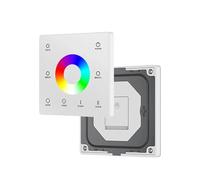 1 pz DC12V-24V CCT/RGB/RGBW/Dim Interruttore dimmer for striscia luminosa LED RGB con telecomando touch screen da parete(1-Zone TW4-W RGBW)