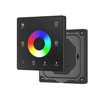 1 pz DC12V-24V CCT/RGB/RGBW/Dim Interruttore dimmer for striscia luminosa LED RGB con telecomando touch screen da parete(1-Zone TW5-B RGBCCT)
