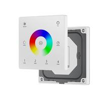 1 pz DC12V-24V CCT/RGB/RGBW/Dim Interruttore dimmer for striscia luminosa LED RGB con telecomando touch screen da parete(4-Zone TW4-4W RGBW)