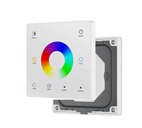 1 pz DC12V-24V CCT/RGB/RGBW/Dim Interruttore dimmer for striscia luminosa LED RGB con telecomando touch screen da parete(1-Zone TW5-W RGBCCT)