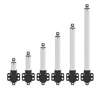 1 pz DC6V 12V 24V piccolo attuatore lineare 150 mm/s 200 mm forza 15 kg motore elettrico for armadietti apri finestra robot con staffa gratuita(12V 30mm Stroke,Load 150N)