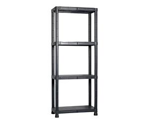 1 PZ Di SCAFFALE RESINA 4 RIPIANI CM.60X30X143H