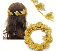 1 pz di Tiara da Donna con Design a Foglia , Assomigliante a una Corona o Greca, Perfetta come Decorazione per Feste