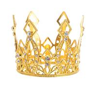 1 Pz Diadema Strass Torta Topper Decorazione Topper Torta d'oro per La Festa Nuziale Baby Shower