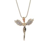 1 pz diamante ali angelo collana donna unico metallo ciondolo angelo custode bella lega gioielli durata e convenienza