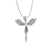 1 pz Diamante Ali di Angelo Collana da Donna Unico Ciondolo in Metallo Angelo Custode Bella Lega Gioielli Molto Pratico e Popolare Beautiful Design