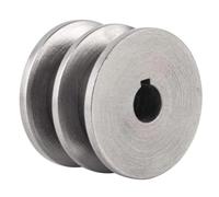 1 pz Diametro esterno: 60 mm Puleggia for cinghia trapezoidale in ghisa piatta tipo 2A a doppia scanalatura for motore elettrico(19 mm)