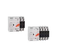 1 pz Din Rail 2P 4P ATS Interruttore di trasferimento automatico a doppia alimentazione Interruttori Generatore di corrente ininterrotta 63A 100A(Black,100A)