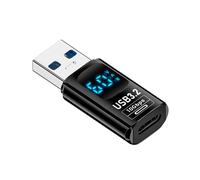 1 Pz Display LED Digitale Adattatore USB 3.2 10 Gbps 36-60 W Misuratore di Potenza Tester Chip Intelligente Trasmissione Dati Estensione USB C B