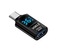 1 Pz Display LED Digitale Adattatore USB 3.2 10 Gbps 36-60 W Misuratore di Potenza Tester Chip Intelligente Trasmissione Dati Estensione USB C A