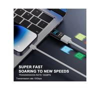 1 Pz Display LED Digitale Adattatore USB 3.2 10 Gbps 36-60 W Misuratore di Potenza Tester Chip Intelligente Trasmissione Dati Estensione USB C B