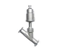 1 pz DN15 DN20 DN25 valvola a sede inclinata pneumatica in acciaio inox a montaggio rapido normalmente chiusa con guarnizione in PTFE(OPEN-SINGLE ACTING,1 Inch)