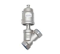 1 PZ DN40 valvola a sede pneumatica in acciaio inox 16 bar normalmente chiusa attuatore pneumatico a angolare for vapore gasolio(CLOSED-DOUBLE ACTING)