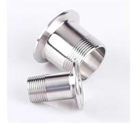 1 pz DN8 DN15 DN20 DN25 DN32 BSPT in acciaio inox SS304 Tri Clamp raccordo filettato maschio adattatore for tubo 1/2" 3/4" 1" 1-1/4"(DN15 x Ferrule 25.4)