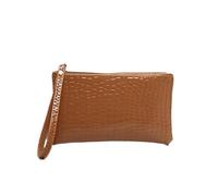 1 PZ Donne PU Frizione Lungo Casual Portafoglio In Pelle Moneta Borsa Femminile Borse A Mano Cerniera Tasca Telefono Porta Carta di Credito, Marrone, Taglia unica