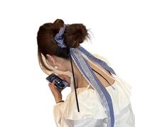 1 Pz Donne Scrunchies Coreano Plaid Nastro Semplice Versatile Stile Balletto Dolci Cravatte Per Capelli Retrò Harajuku Accessori Per Capelli