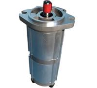 1 pz doppia pompa ad ingranaggi HGP-33A serie pompa olio for ingranaggi pompa ad ingranaggi ad alta pressione 17.46mm albero di installazione(HGP-33A-F30-30R)