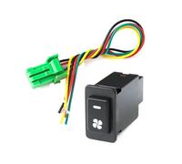 1 pz DRL LED Radar di parcheggio Specchietto retrovisore elettrico Interruttore pulsante fendinebbia Adatto per Nissan Patrol Y60(FAN)