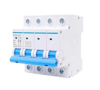 1 pz DZ47-63 4P 16-63A Din Rail MCB a quattro poli 400V Scatola di distribuzione ad alta corrente Controllo di potenza industriale(25A)