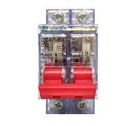 1 pz DZ47 Interruttore automatico di piccole dimensioni trasparente 1p/2p/3p/4p Interruttori ad aria trasparenti Interruttore automatico trasparente 3P63A(20A,1p)