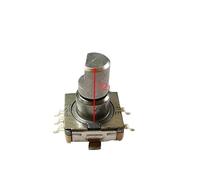 1 pz EC11 5 pin tipo encoder rotativo interruttore con pulsante interruttore 30 posizione lunghezza maniglia 12 mm 17 mm 19 mm semialbero(12mm half shaft)