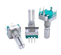 1 pz EC11 encoder rotativo con interruttore 30 posizionamento 15 impulsi 20mm asse a dente di sega audio potenziometro digitale 5 piedi