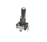 1 pz EC11 Encoder Rotativo Interruttore di Codice Ritorno a Molla 30 Posizioni con Interruttore a Pulsante 5 Pin Lunghezza Maniglia 15/20mm Semialbero(15mm 30 Position)