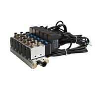 1 pz Elettrovalvola 2/3/4/5/6/7 combinazione DC24V 2 posizioni 5 vie pneumatica elettrovalvola collettore valvola gruppo AC220 110V 4V210-08 (AC220V 6 in 6 Out,4)