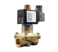 1 pz Elettrovalvola AC220V 1/4" 3/8" 1/2" 3/4" normalmente aperta valvola valvola acqua ottone EPDM VITON guarnizione resistenza alle alte temperature(AC220V-EPDM,0.5 Inch)