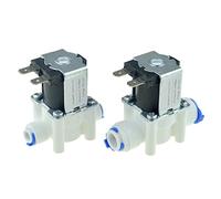 1 pz Elettrovalvola di Plastica Elettrica 12V 24V 220V Normale Chiusa 1/4 Quot; 3/8 quot; Tubo di collegamento rapido, sistema di osmosi inversa dell'acqua, (AC 220 V,1 PC For 6,35 mm Hose)