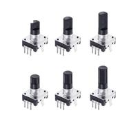 1 pz. Encoder rotativo a 360 gradi EC12 RE12 Codifica encoder 3 pin 24 posizioni Nessun interruttore a pulsante Lunghezza maniglia 12,5/15/20 mm(15mm Half handle,3PCS)