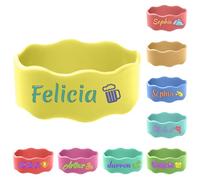 1 Pz Etichette Personalizzate Per bottiglie d'acqua Per l'asilo nido, Etichette riutilizzabili Per bottiglie, Etichetta lavabile Per bottiglie, Cinghia Per tazze Per bambini e bambine