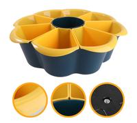 1 PZ Far frutta per la casa Cestino Rotary Drain Basket Platter per il piatto