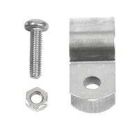 1 pz. Fascetta stringitubo in acciaio inossidabile 304, diametro 10 mm-60 mm, clip di messa a terra ohmica, fibbia a cavallo con viti, dadi e ferramenta.(32mm)