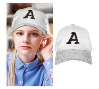 1 PZ Fashion Peak Cap Sun Hat Femmina Cap Bright Lettera Hiphop Cap