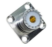 1 pz femmina SO239 PL259 montaggio connettore RF convertitore di prova cavo di montaggio a pannello(1Pcs C metal)