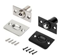 1 pz. Ferramenta for chiavistello a molla con rullo a sfera(Silver 1 pcs)