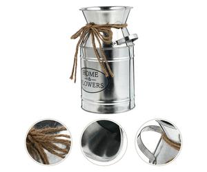 1 PZ Ferro Secchiello Secco Fiore arrangiatore Flower Secchio in stile