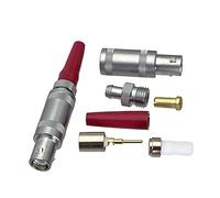 1 pz. FFA 1S 1PIN C9 Connettore compatible with il rilevatore di difetto del calibro di spessore del rivelatore di difetto ad ultrasuoni(Type 1-Red tubes,More than 50Pcs)
