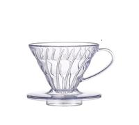 1 pz. Filtro for caffè in plastica con filtro a goccia, imbuto for a forma di V, a spirale for, a for 01/02, a da a 4 tazze per Caffè(V01-Transparent)