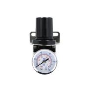 1 pz Filtro pneumatico AR2000-02 G1/4'' Controllo Compressore Pompa Regolatore Gas Unità di trattamento con manometro regolabile(With10mm fittings)
