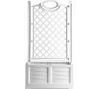 1 PZ FIORIERA + GRIGLIATO SEPARE BAMA PP BIANCO CM 80X42,5 H.CM 150