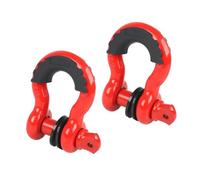 1 pz for verricello for cinghia di traino, camion, veicolo, confezione da 2 grilli, anello a D da 3/4", resistenza alla rottura di 45.000 libbre, kit di viti di sicurezza antifurto