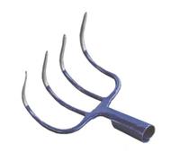 1 PZ FORCA CURVA A RAMPINO ORSATTI ACCIAIO FORGIATO DENTI 4