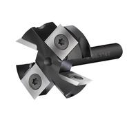 1 pz. Fresa for spianatura di pannelli di rivestimento CNC, gambo da 8 mm, inserto a 3/4 scanalature, pialla for legno in carburo(8x38.1x63Lx3T)