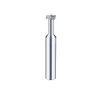 1 pz. Frese a T in metallo duro, gambo da 3-20 mm, frese a T con scanalatura a T, utensili CNC, 6 taglienti for lavorazione di metalli, alluminio, acciaio, rame(H2.0,UNCOATED_D5X50L)