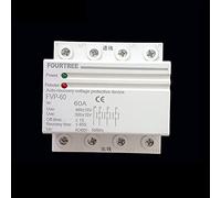 1 pz FVP 380 V 3P + N Din Rail Auto Recupero Riconnessione Automatica Dispositivo di Protezione da Sovratensione e Sottotensione 40 A 60 A(32A)